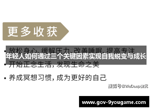 年轻人如何通过三个关键因素实现自我蜕变与成长